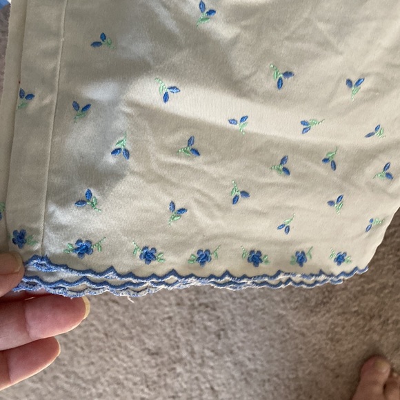 Talbots side zip embroidered ankle pant size 12 - Picture 2 of 3